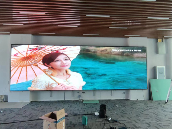 汝阳P1.53led小间距屏安装案例